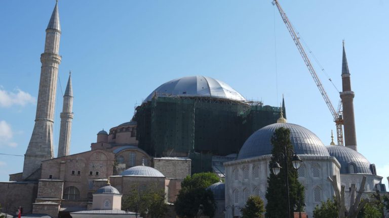 Ayasofyanın kubbesinde güçlendirme ve konservasyon çalışmaları başlıyor