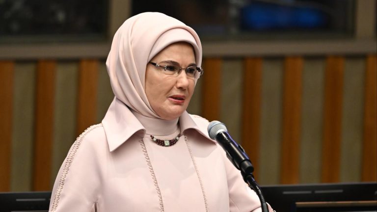Emine Erdoğan'dan BM Genel Kurulu'nda adaletin sesi vurgusu