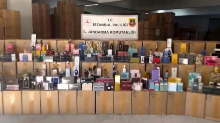İstanbul'da 350 milyon liralık sahte parfüm operasyonu